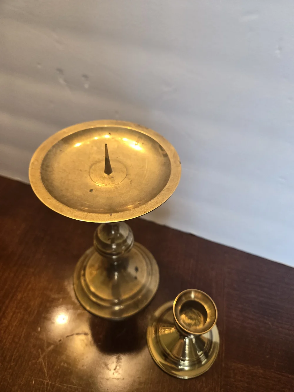 Brass Candlestick Holders - Gold Toned Home Accent Set